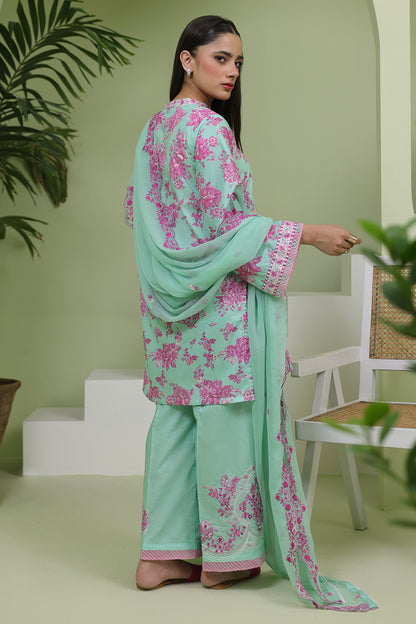 Embroidered Shirt Shalwar Dupatta - 1368