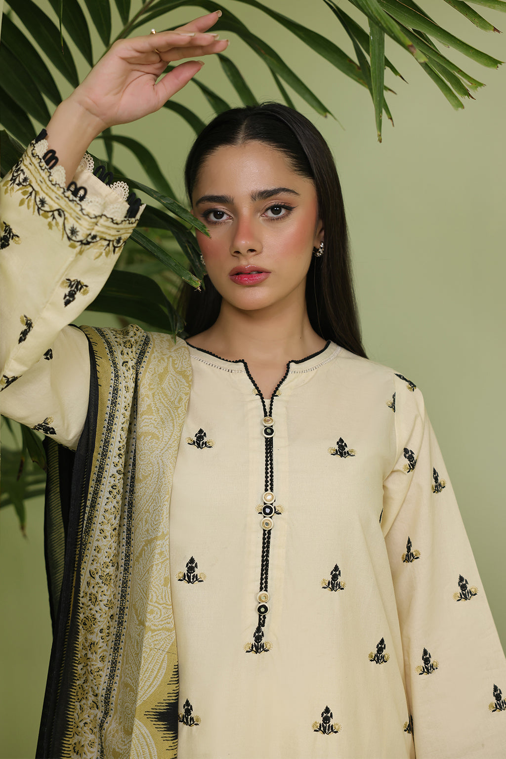 Embroidered Shirt Shalwar Dupatta - 1369
