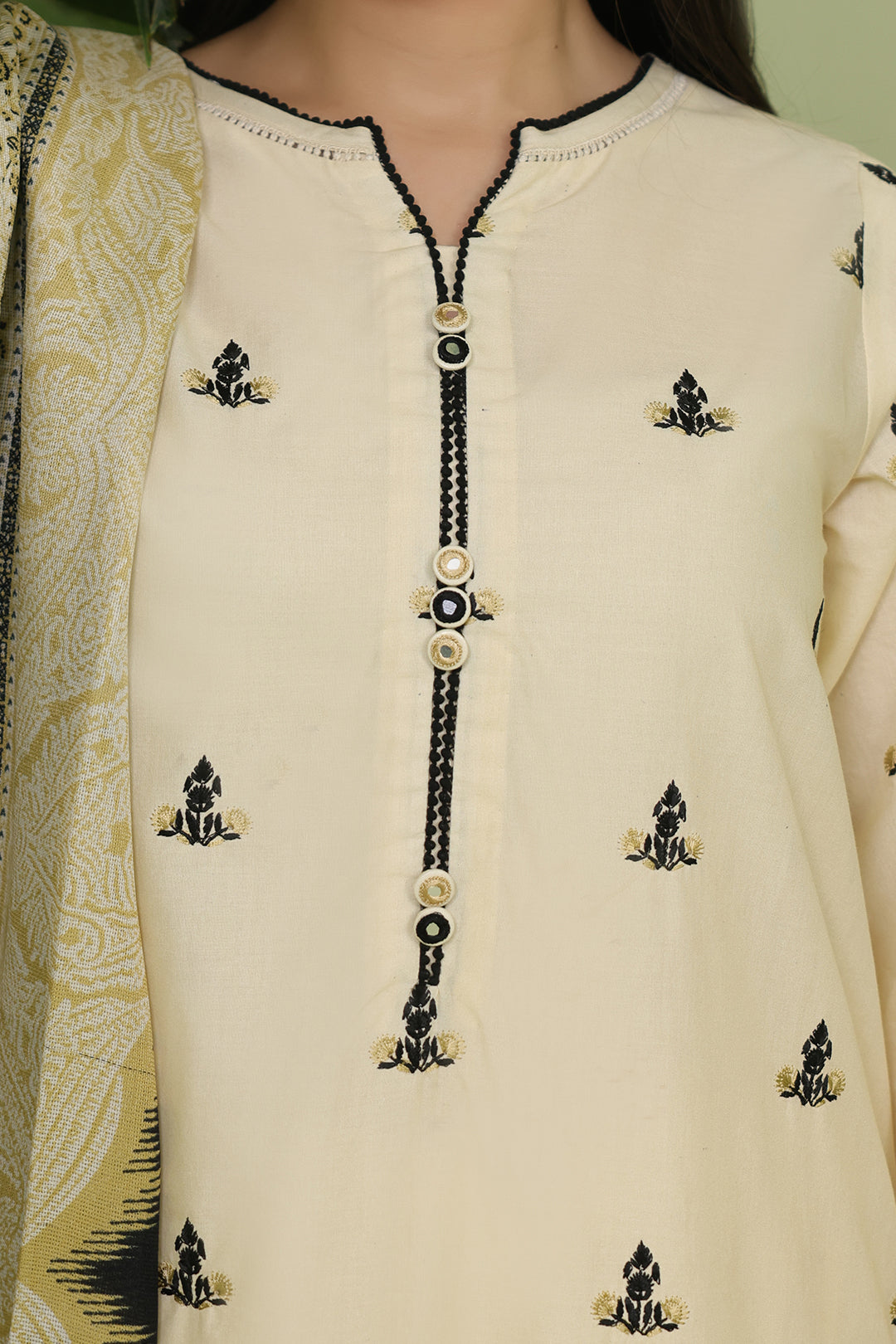 Embroidered Shirt Shalwar Dupatta - 1369