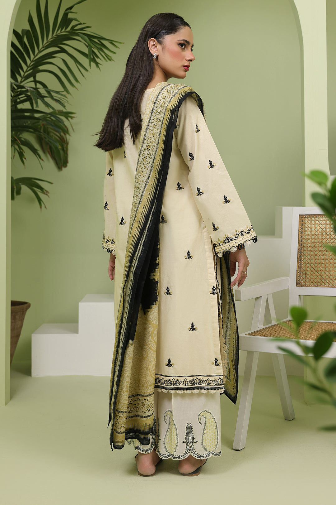 Embroidered Shirt Shalwar Dupatta - 1369