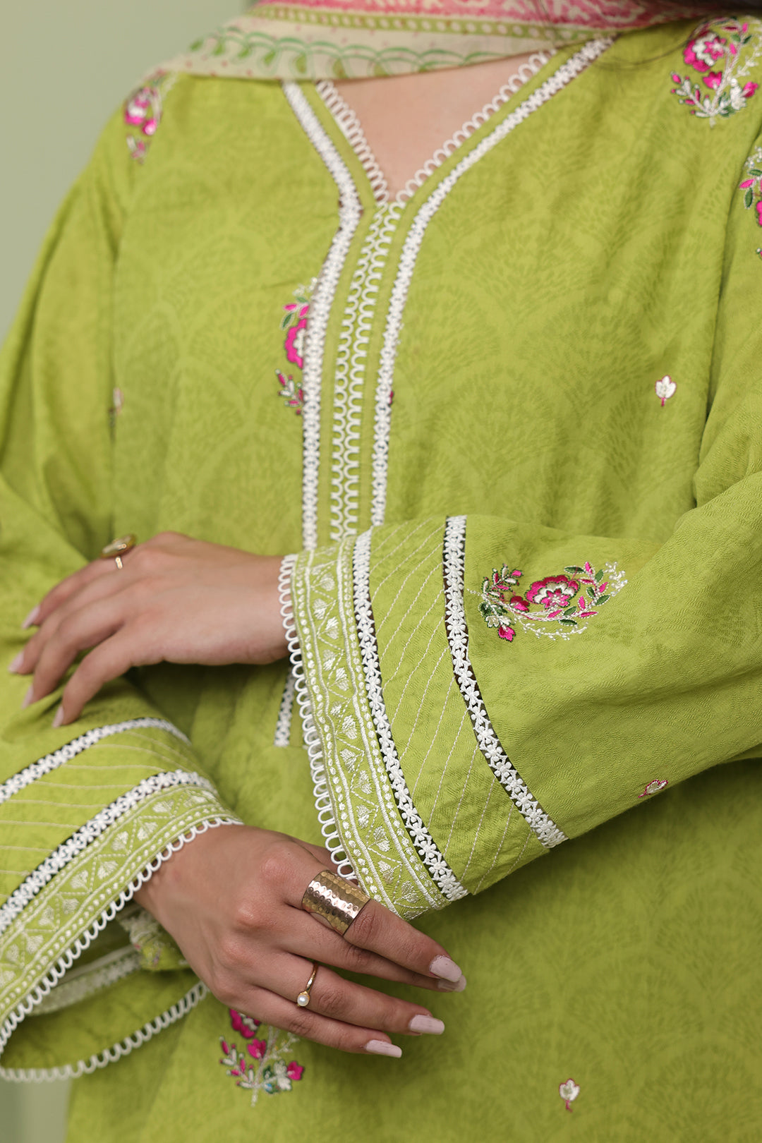 Embroidered Shirt Shalwar Dupatta - 1462