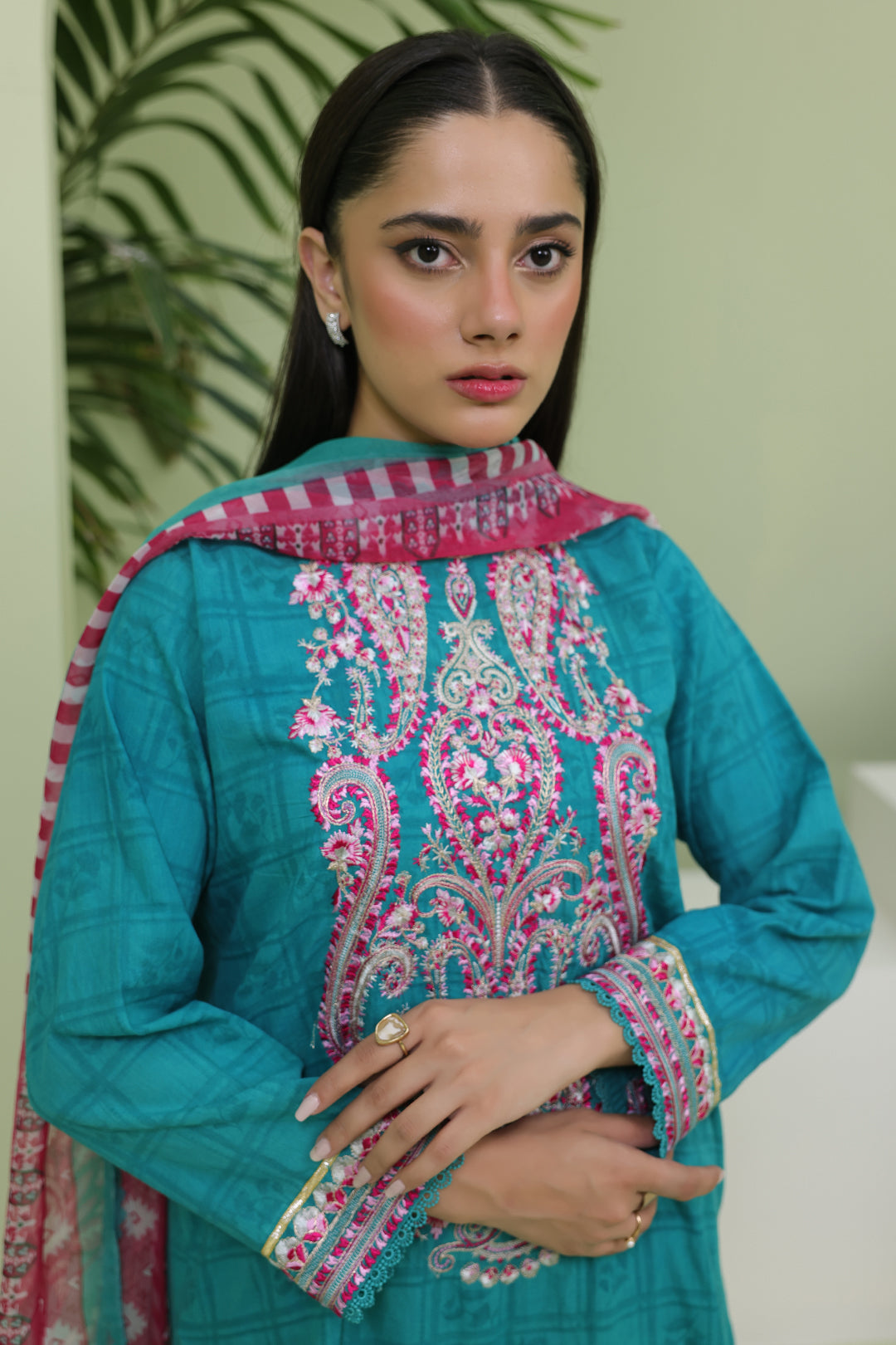 Embroidered Shirt Shalwar Dupatta - 1464