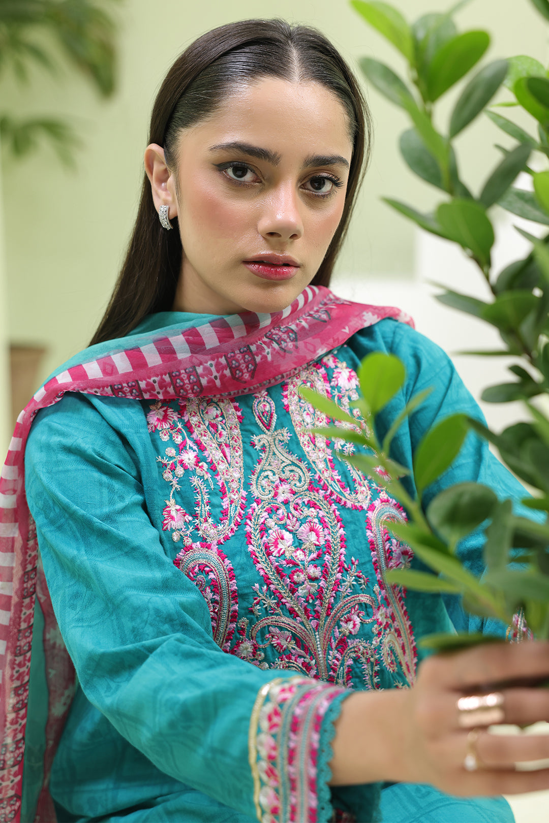 Embroidered Shirt Shalwar Dupatta - 1464