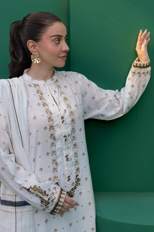 Embroidered Kurta Dupatta - 1978