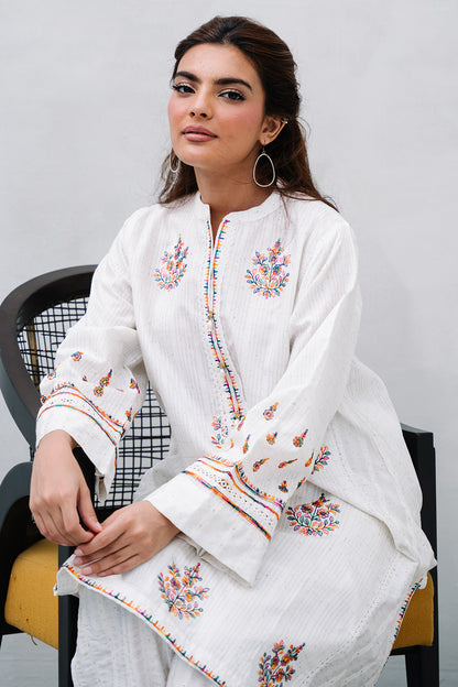 Embroidered Kurta Trouser - 1524