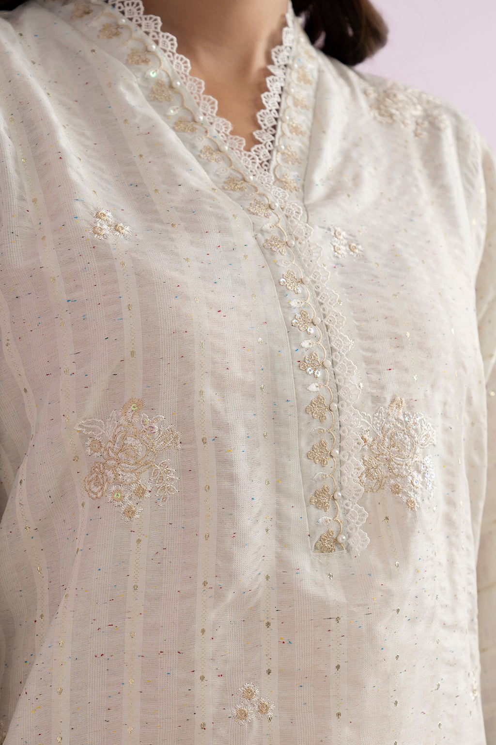 Embroidered Kurta Dupatta - 2121