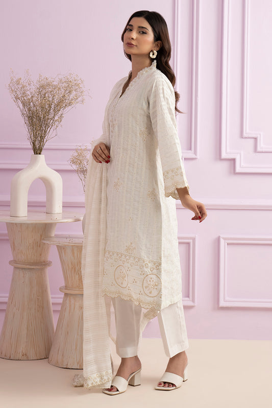Embroidered Kurta Dupatta - 2121