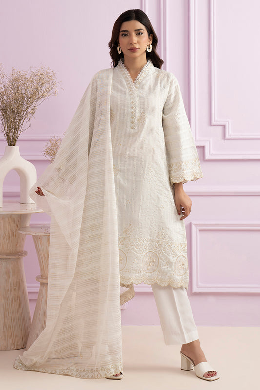 Embroidered Kurta Dupatta - 2121