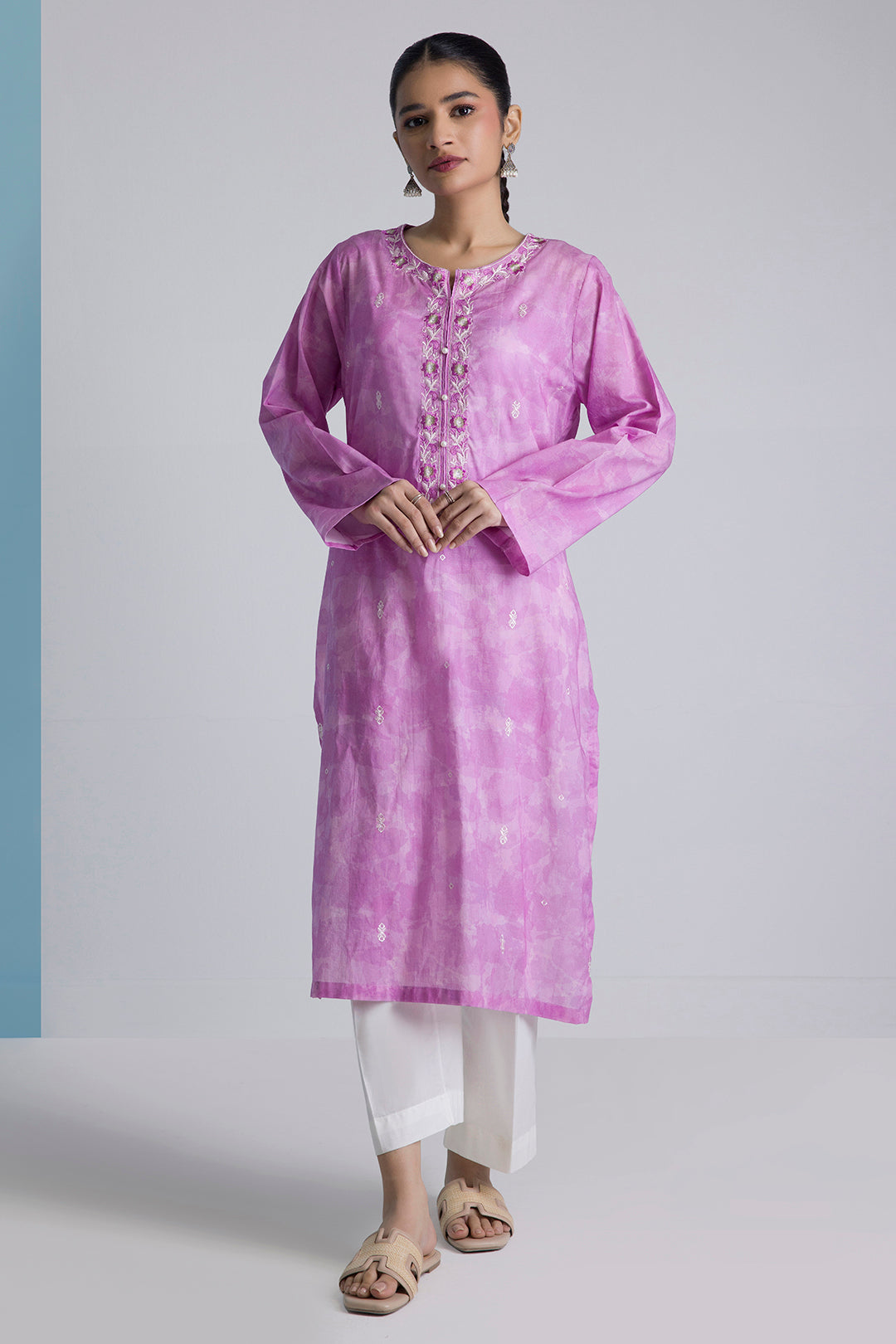 Embroidered Kurta - 2119