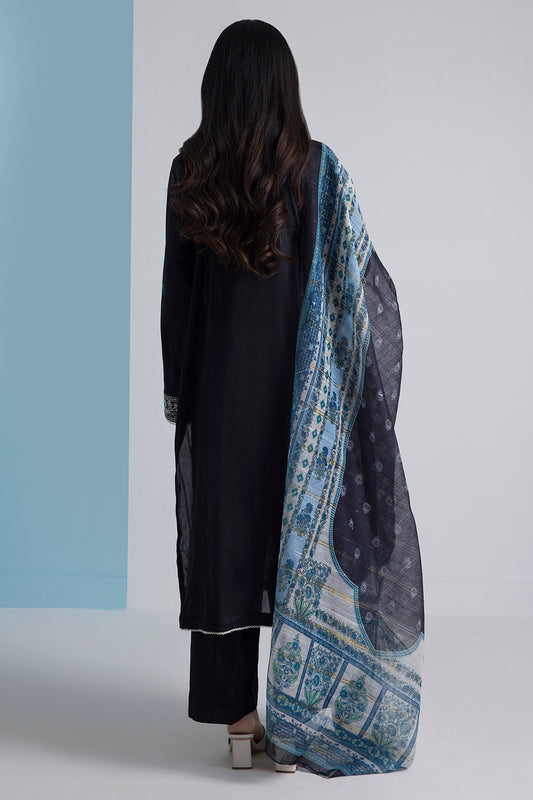 Embroidered Kurta Dupatta Trouser - 1784