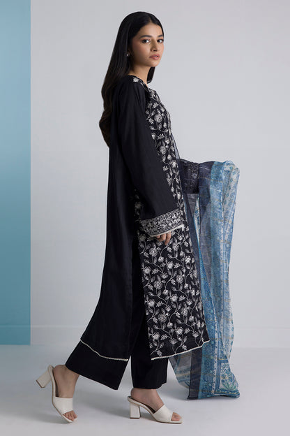 Embroidered Kurta Dupatta Trouser - 1784