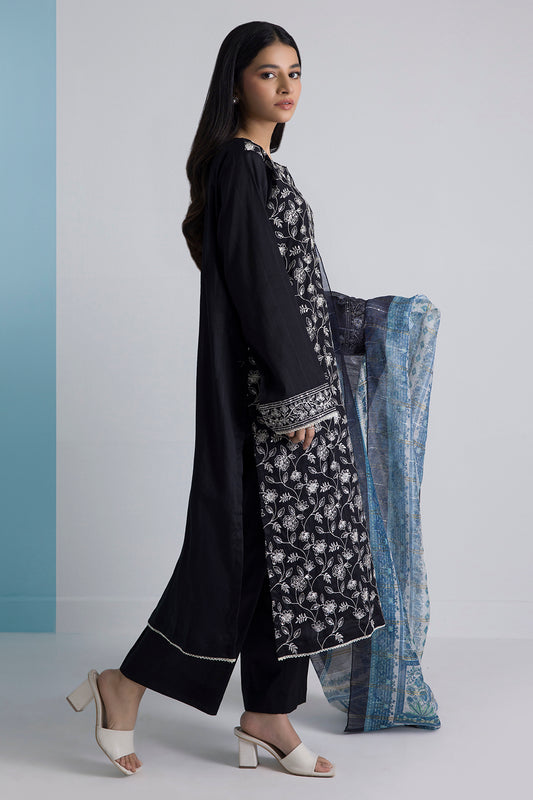 Embroidered Kurta Dupatta Trouser - 1784
