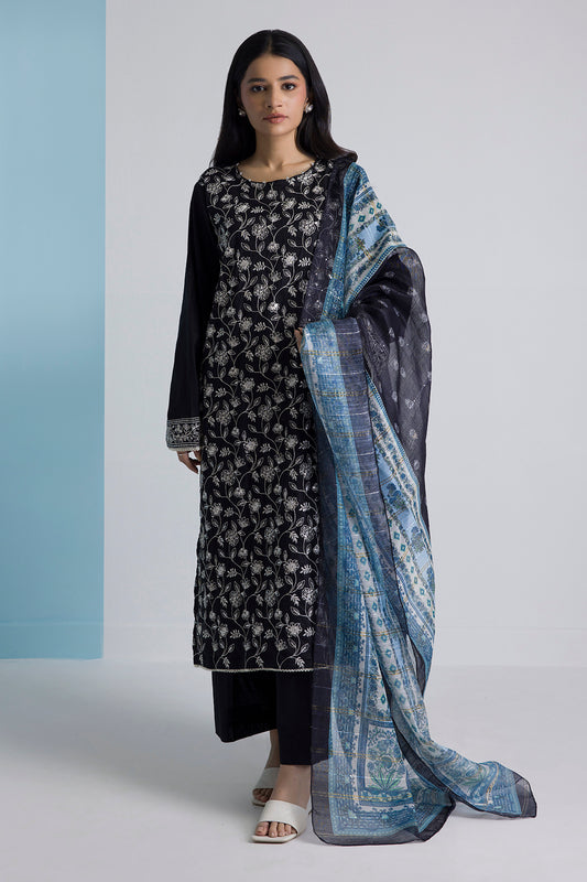 Embroidered Kurta Dupatta Trouser - 1784