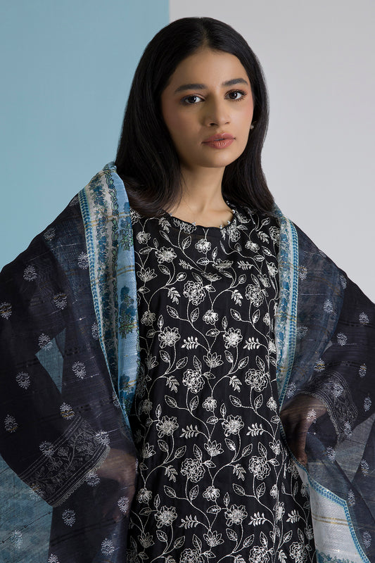 Embroidered Kurta Dupatta Trouser - 1784