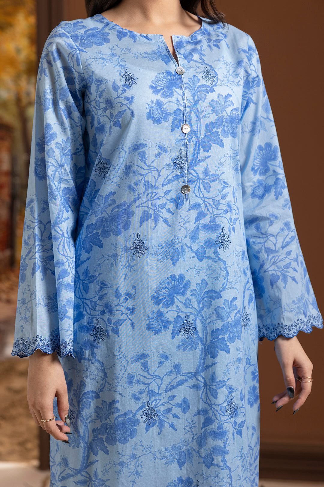 Embroidered Kurta Dupatta Trouser - 1785