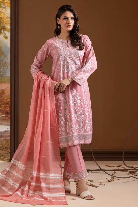 Embroidered Kurta Dupatta Trouser - 1786
