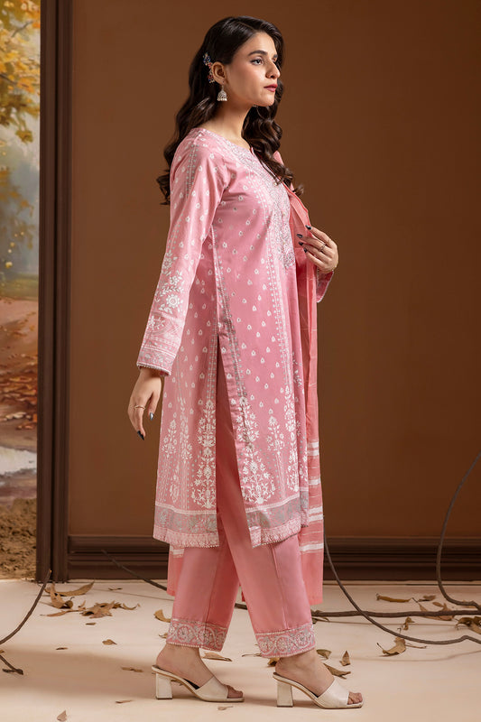 Embroidered Kurta Dupatta Trouser - 1786