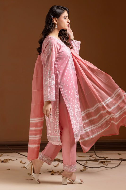 Embroidered Kurta Dupatta Trouser - 1786