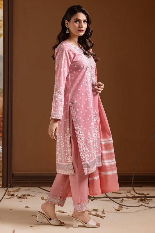 Embroidered Kurta Dupatta Trouser - 1786