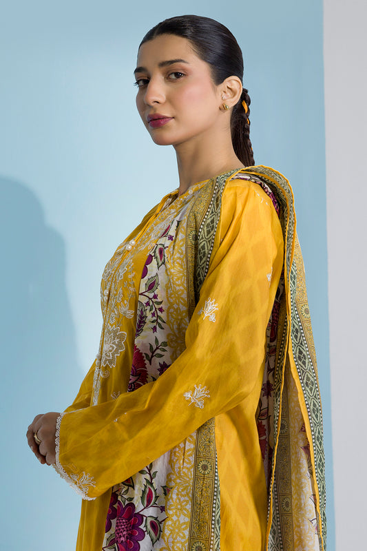 Embroidered Kurta Dupatta Trouser - 2061