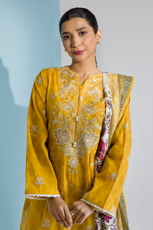 Embroidered Kurta Dupatta Trouser - 2061
