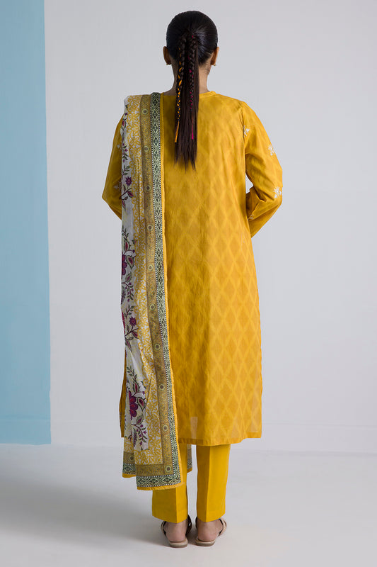 Embroidered Kurta Dupatta Trouser - 2061