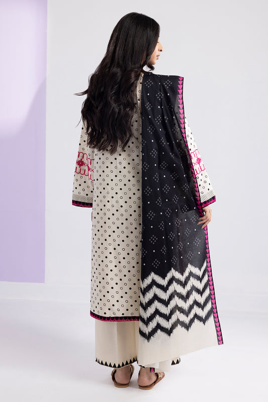 Embroidered Kurta Dupatta Trouser - 2532