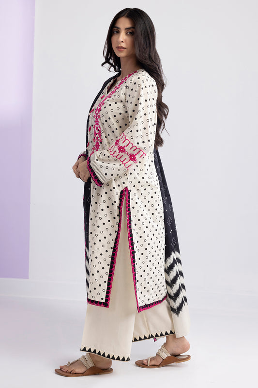 Embroidered Kurta Dupatta Trouser - 2532