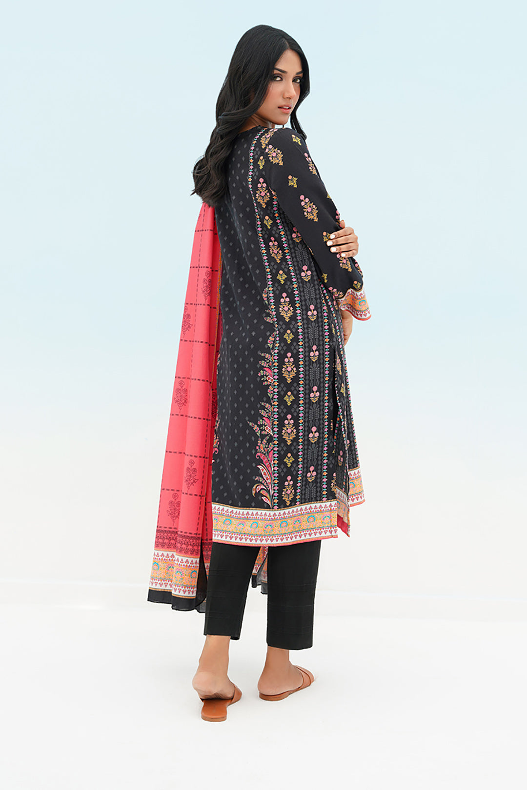 Embroidered Kurta Dupatta - 1365