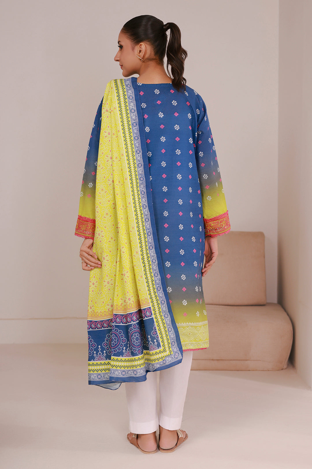Embroidered Kurta Dupatta - 2936
