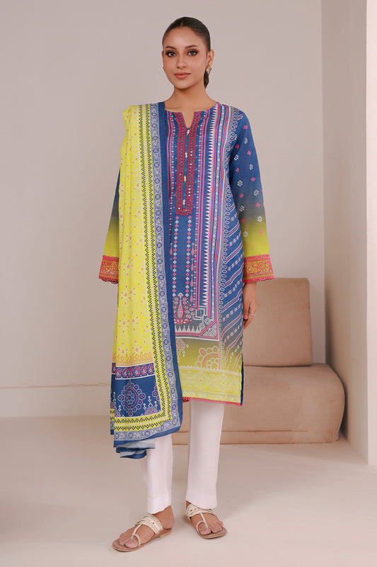 Embroidered Kurta Dupatta - 2936