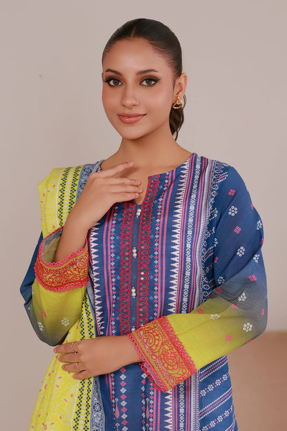 Embroidered Kurta Dupatta - 2936