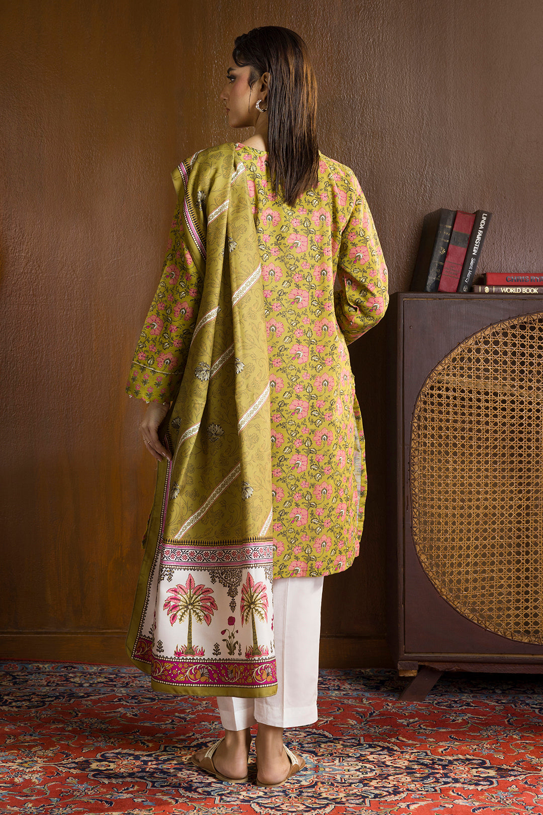 Embroidered Kurta Shawl - 3036