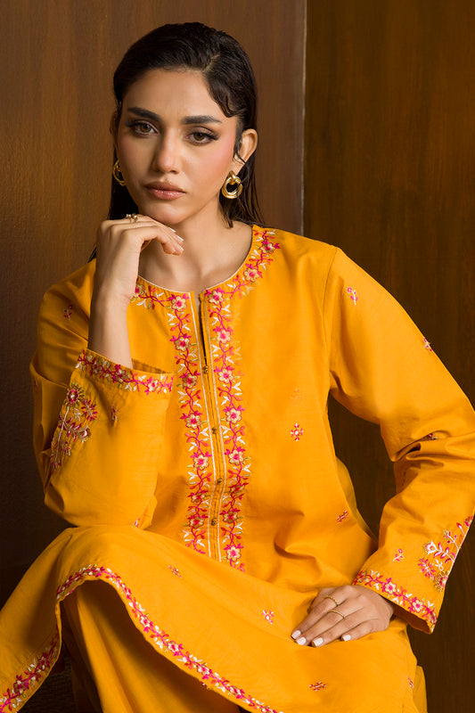 Embroidered Kurta Trouser - 3037