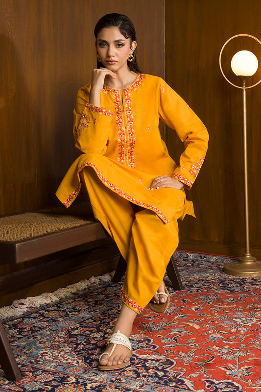 Embroidered Kurta Trouser - 3037