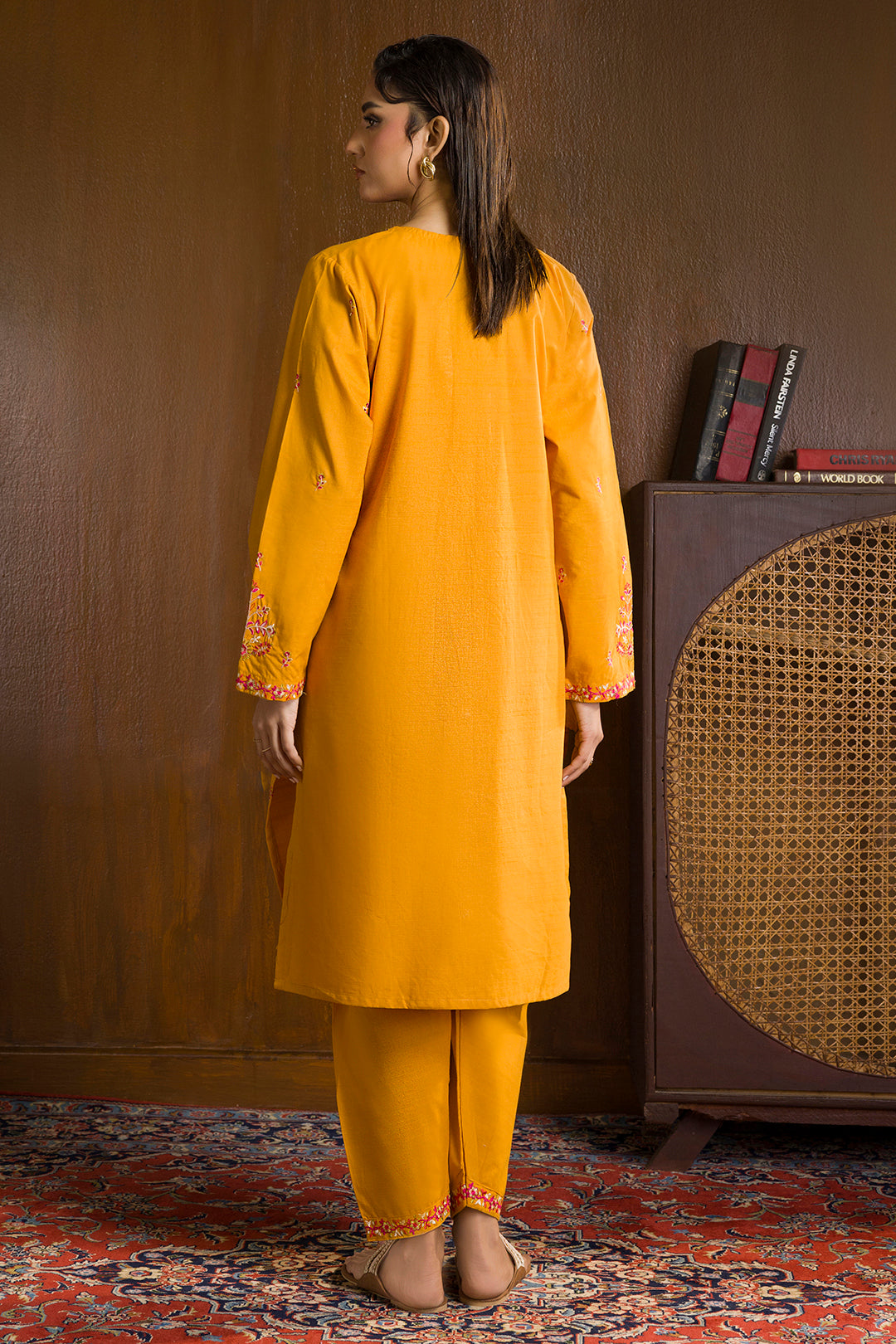 Embroidered Kurta Trouser - 3037