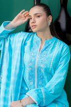 Embroidered Kurta Trouser - 3093