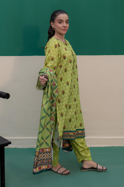 Kurta Shawl Trouser - 2943