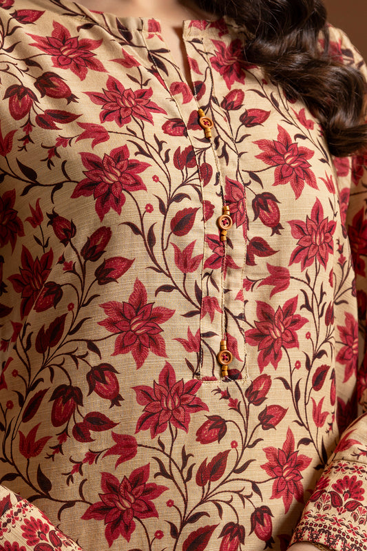 Embroidered Kurta Dupatta Trouser - 2710