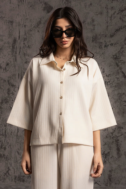 Seersucker Co-Ord Set Shirt - 5004