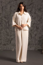 Seersucker Co-Ord Set Shirt - 5004