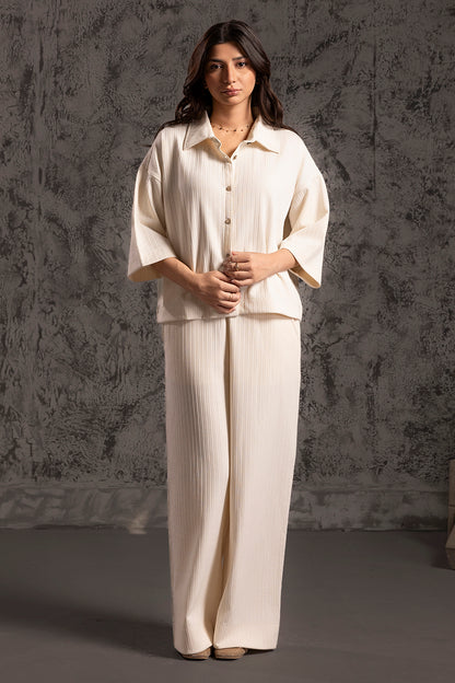 Seersucker Co-Ord Set Shirt - 5004