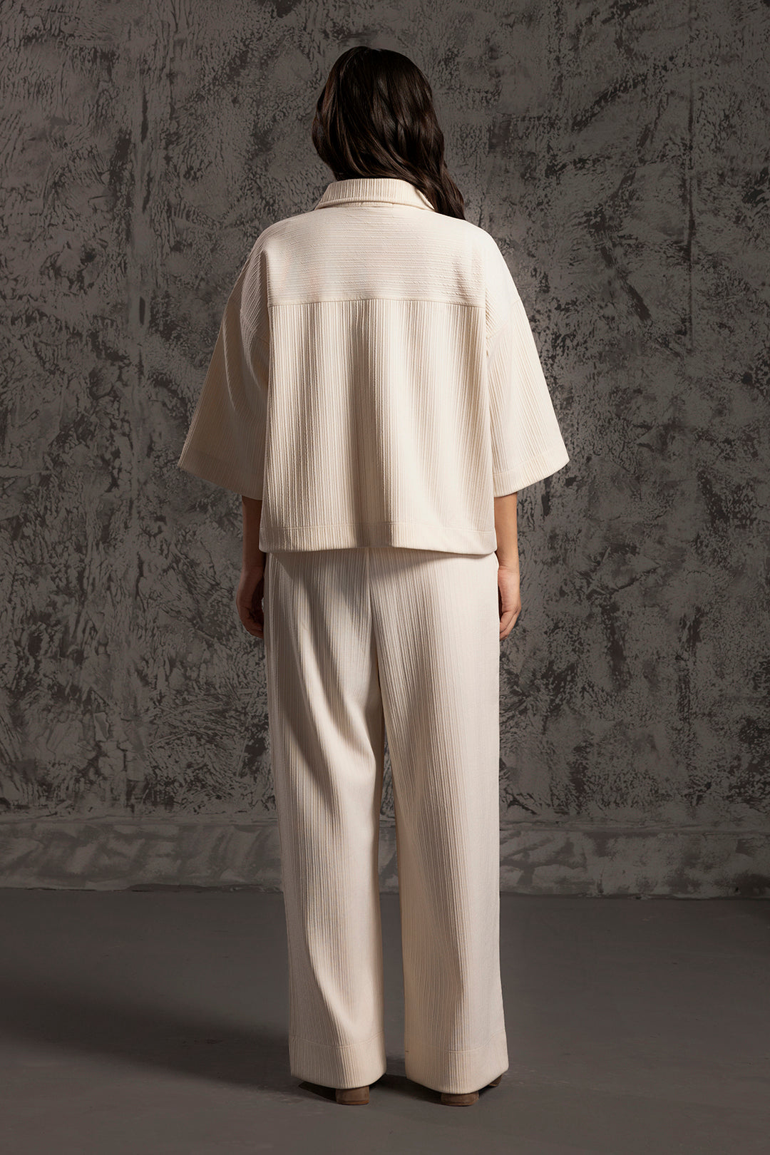 Seersucker Co-Ord Set Shirt - 5004