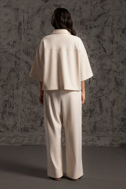 Seersucker Co-Ord Set Shirt - 5004