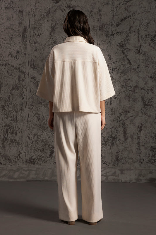 Seersucker Co-Ord Set Shirt - 5004