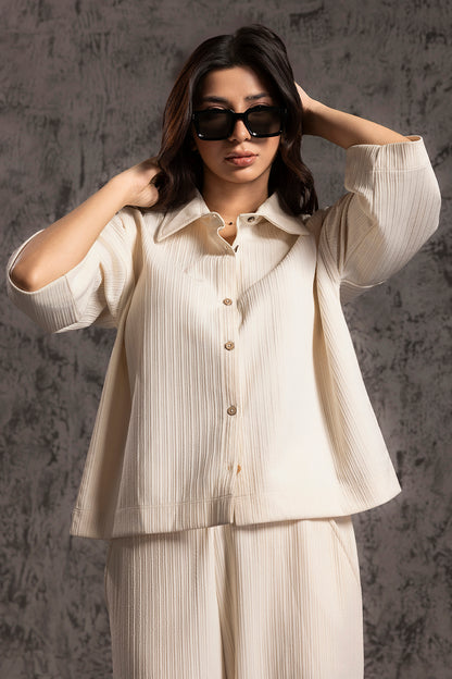 Seersucker Co-Ord Set Shirt - 5004