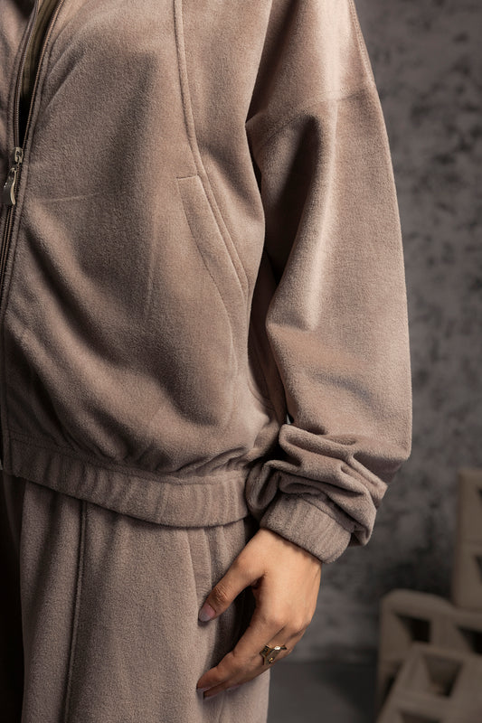 Velour Co-Ord Set Shirt - 5001