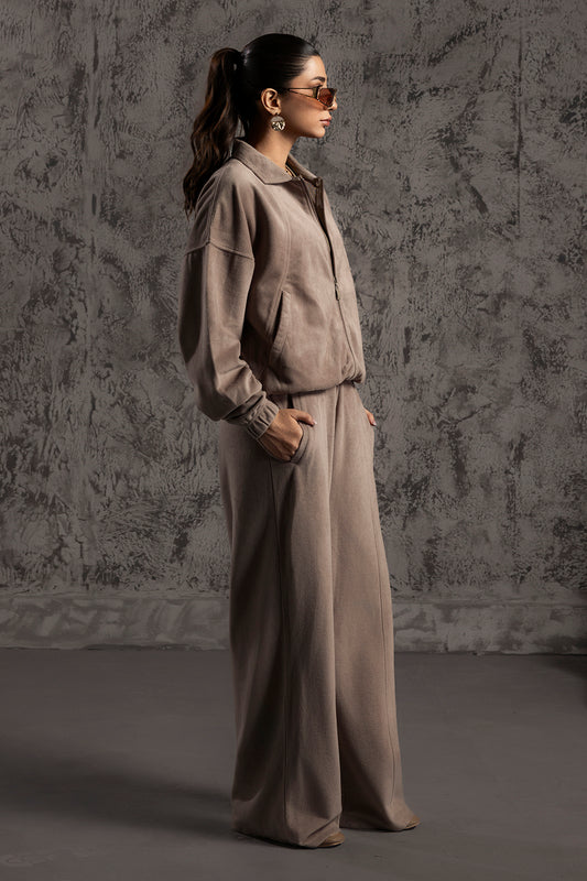 Velour Co-Ord Set Shirt - 5001