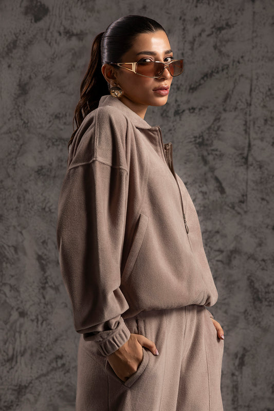 Velour Co-Ord Set Shirt - 5001