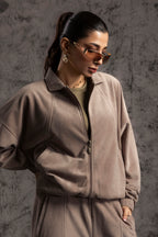 Velour Co-Ord Set Shirt - 5001